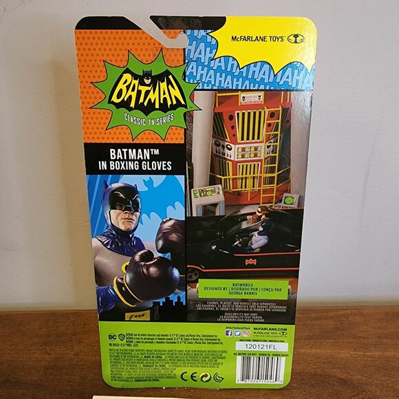 McFarlane Toys Batman Classic TV Series The Riddler and Batman in Boxing Gloves - Picture 5 of 5